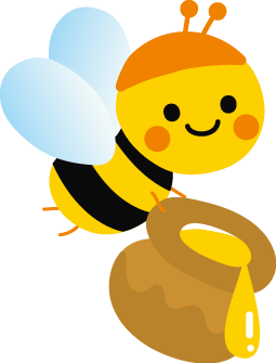 かわいいミツバチのイラスト 無料イラストフリー素材