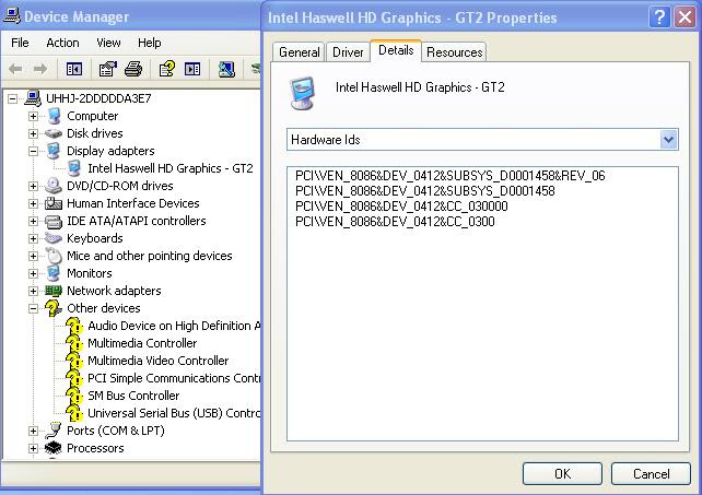 Driver Intel Hd Graphics 4600 I5 4440 Windows Xp Msfn