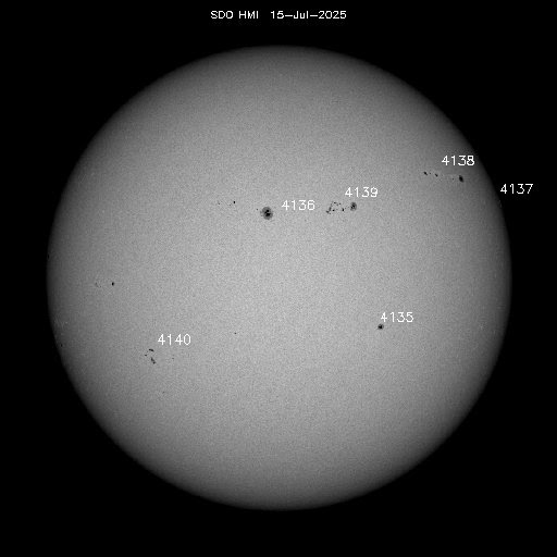 SOHO Midi Sunspots
