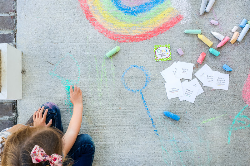 Sidewalk Chalk Drawing Ideas For Kids Free Printable Idea Cards