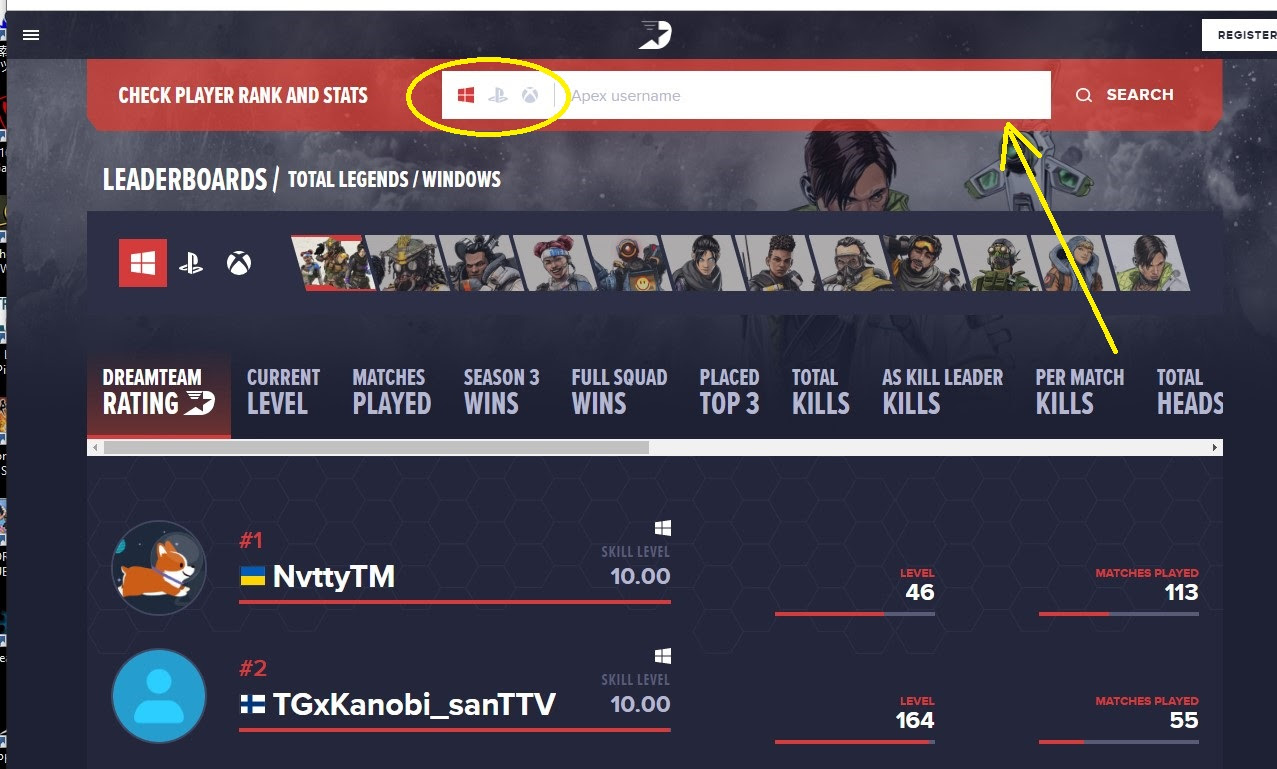 Apex スキルベースマッチメイキングの数値 目安 を確認するサイト Sbmm