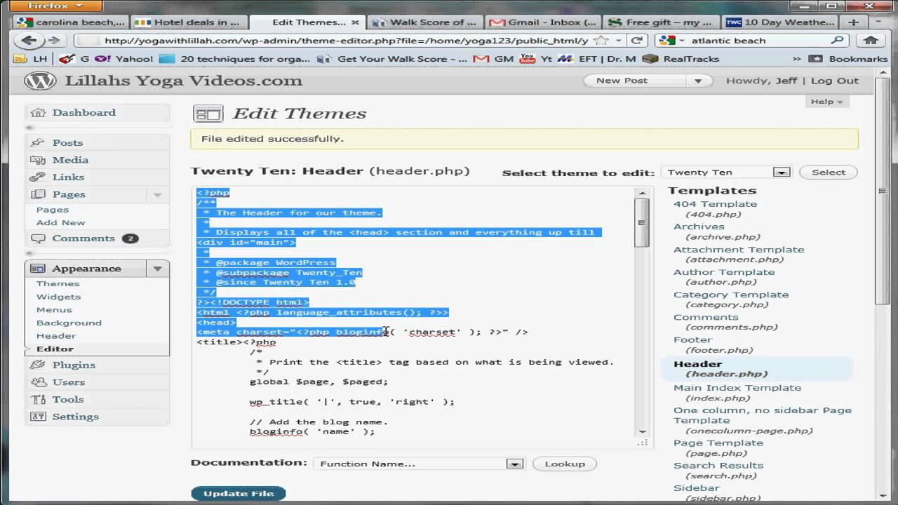 How to Edit PHP  CSS and HTML in Wordpress YouTube