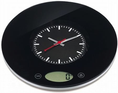 Kitchen Scale Clock is stylish
