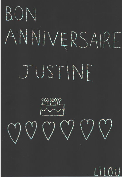 Joyeux Anniversaire Justine Ecole Saint Joseph