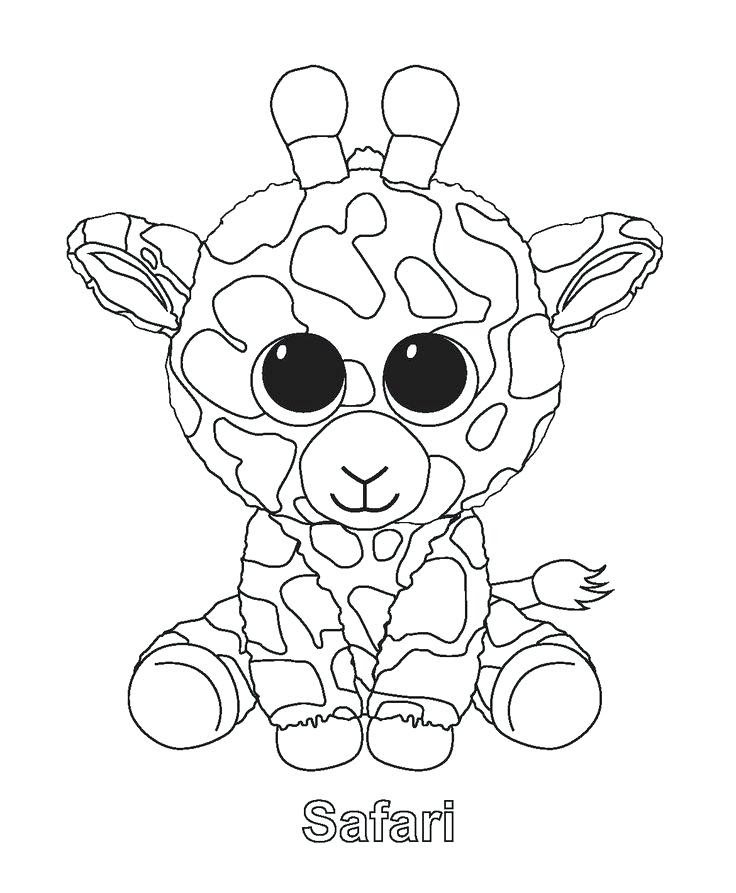 Beanie Boos Christmas Coloring Pages At Getdrawings Free Download