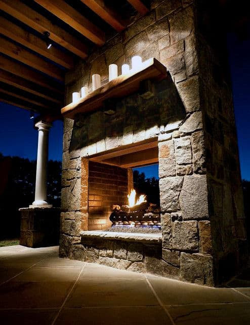 70 Outdoor Fireplace Designs For Men - Cool Fire Pit Ideas
