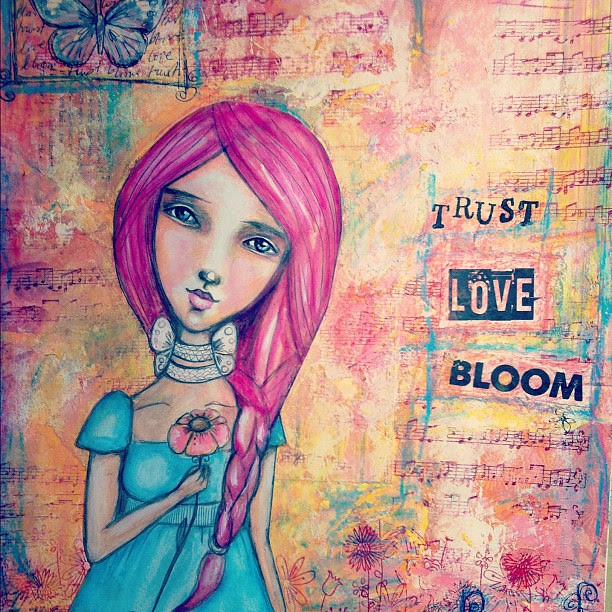 Working on a mini workshop on how to make a painting like this :)
