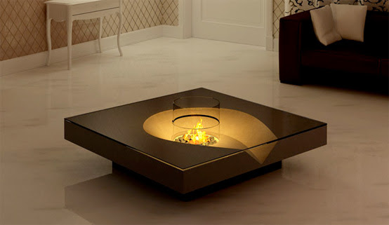 Coffee Tables with Built-in Fireplace | DigsDigs