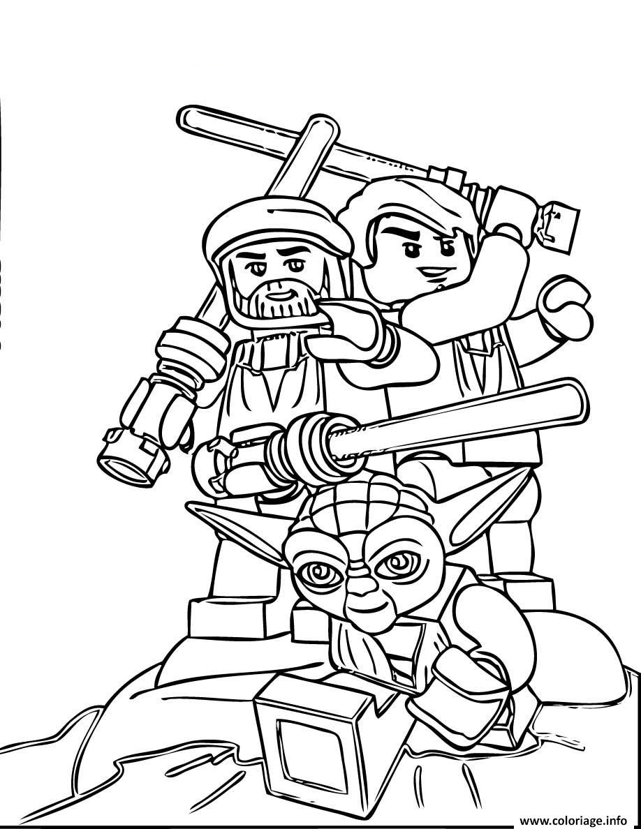 Coloriage Star Wars Lego Team Jecoloriecom
