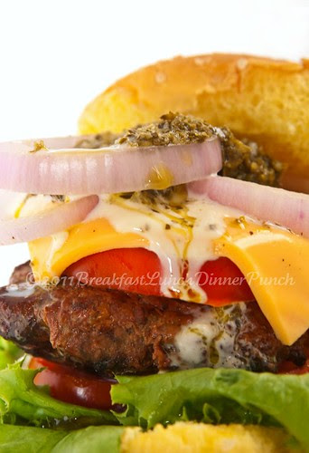 closeup hambuger