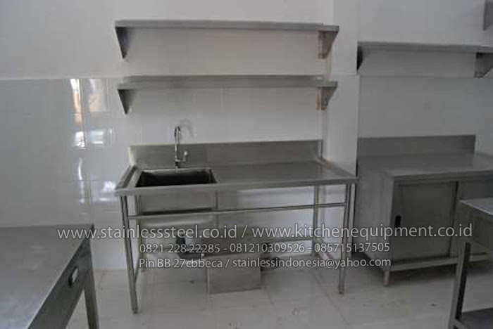 Wastafel Cuci Piring Stainless Meja Dapur Stainless Wastafel Cuci Piring Stainless Meja Dapur Stainless
