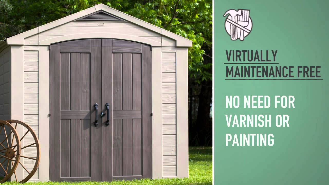 Keter Factor 8x8 Shed - YouTube