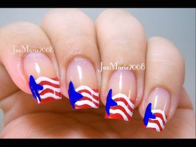Red White Blue Stars 4th Of July Nail Design Amazingnailart Org