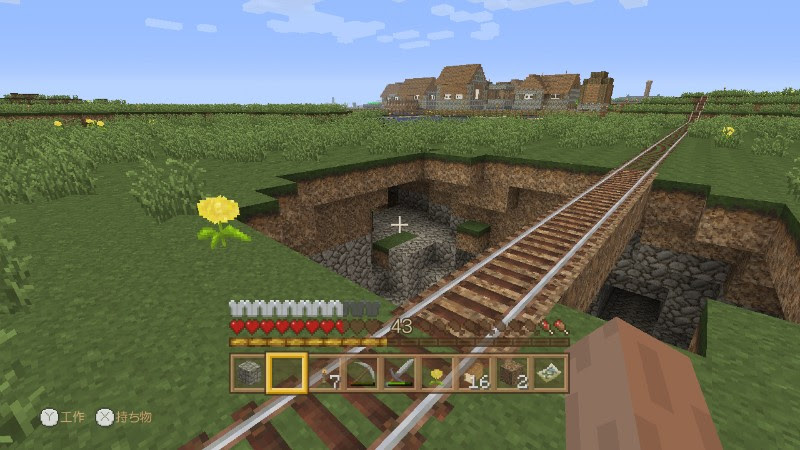 19 Wiiuマインクラフト日記 鉄道を敷く Maharada Net