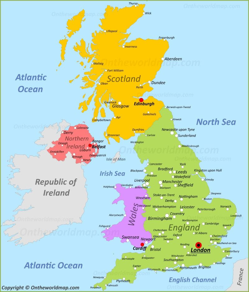 Printable Map Of England UK Map | Maps of United Kingdom