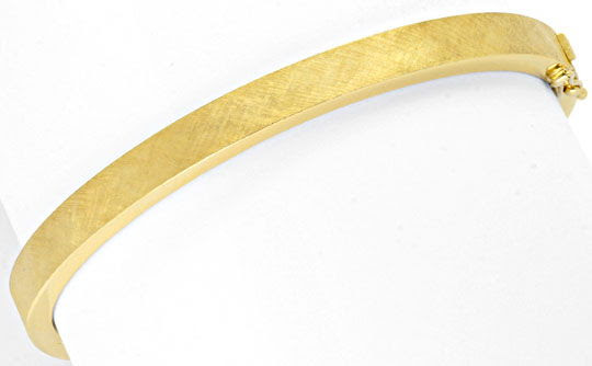 Original-Foto 1, ARMREIF GELBGOLD GRAVUR-SATINIER-MUSTER 585 LUXUS! NEU!