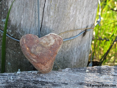 Farmgirl Fare birthday heart rock (1) - FarmgirlFare.com