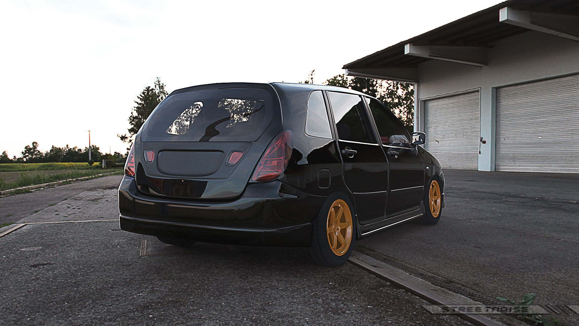 Suzuki Aerio 3d Rendering