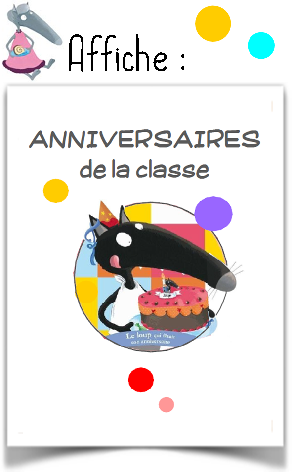 Affichage Anniversaires Loup Validees