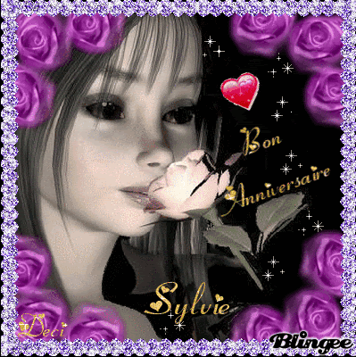 Joyeux Anniversaire Sylvie Image Blingee Com