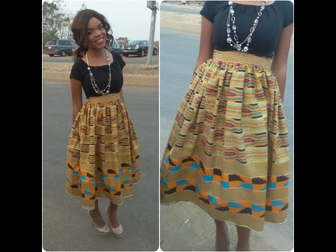 How To Make a Gathered Skirt (with just needle &  thread) 
