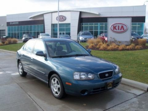 2001 Hyundai Elantra Blue. Ocean Blue Hyundai Elantra in