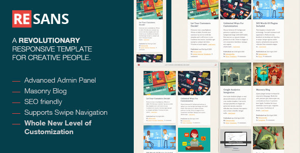 Resans - Wordpress Mobile and Tablet - ThemeForest Item for Sale