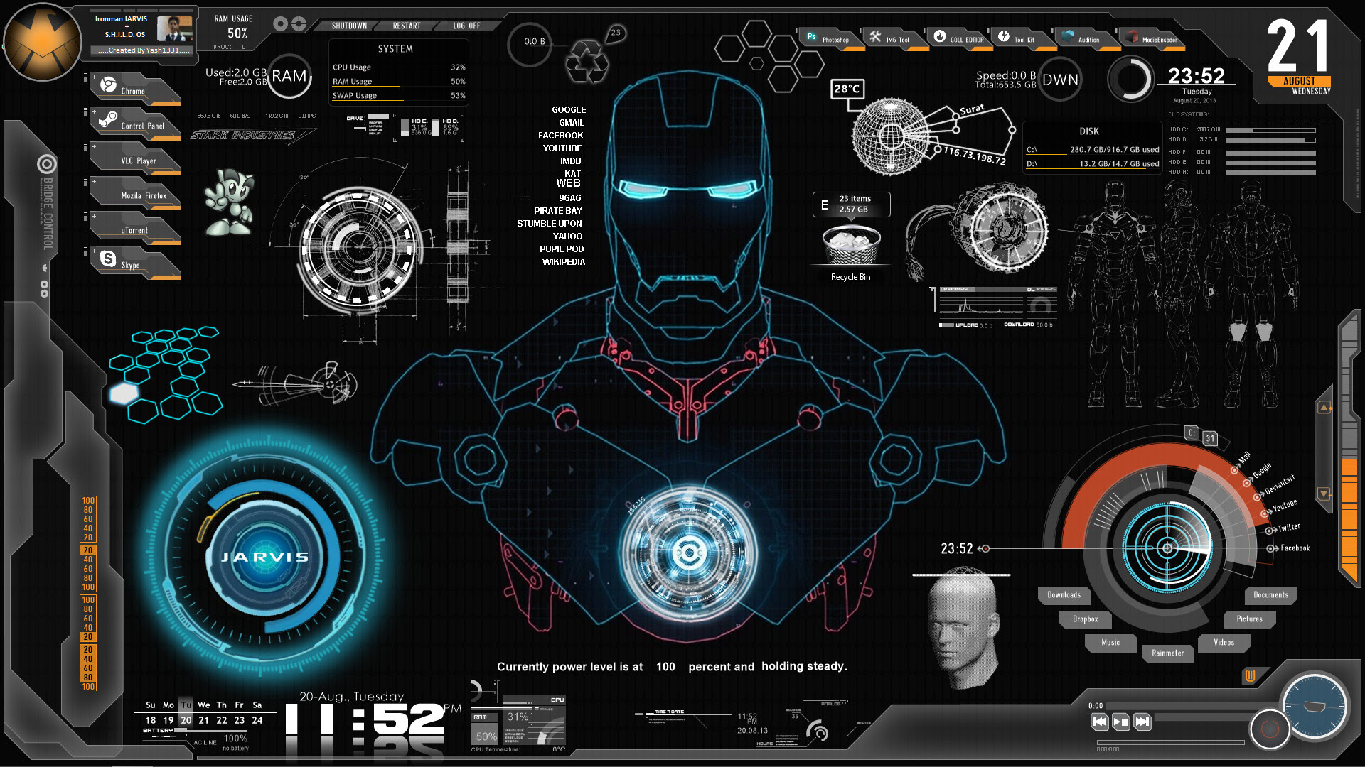 Jarvis Iron Man Wallpaper Hd 74 Images