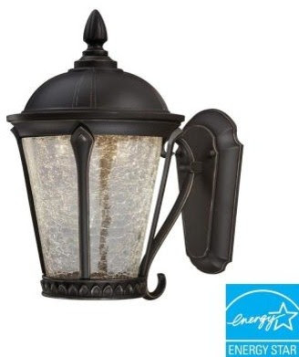 Hampton Bay Outdoor Lanterns. Cottrell Collection Wall Mounted 