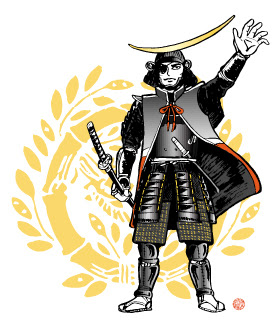 年賀状用 戦国武将イラスト