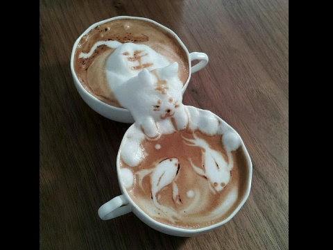 日本人バリスタの3dラテアートが神業クオリティだと海外から大きな反響 Buzzap