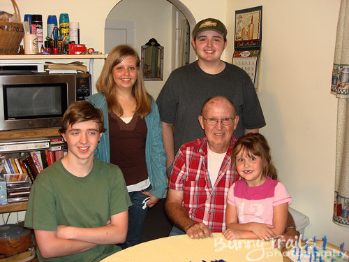 dad and kids