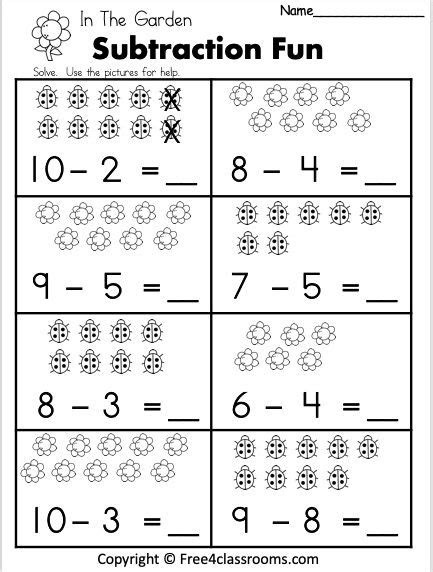Make practicing subtraction fun and easy with these free printable math worksheets for kindergarten kids to learn to subtract with pictures! 11 free subtraction worksheets 1 digit ideas subtraction worksheets