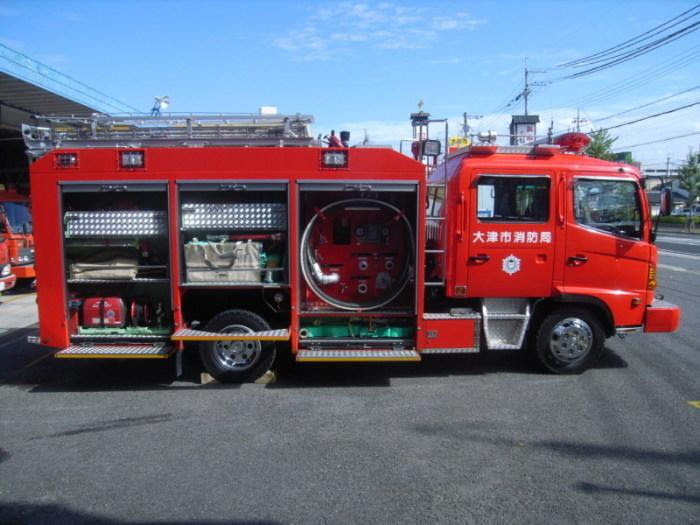 北消防署 消防車 タンク車 ポンプ車 資器材 大津市