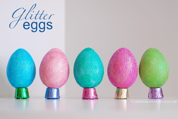 Glitter Eggs Easter Eggs