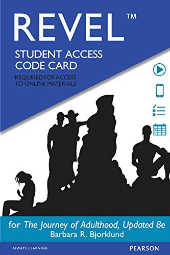 REVEL for Journey of Adulthood  -- Access Card (8th Edition)