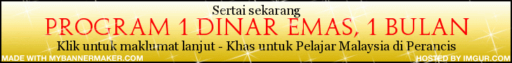 Program 1 Dinar Emas, 1 Bulan