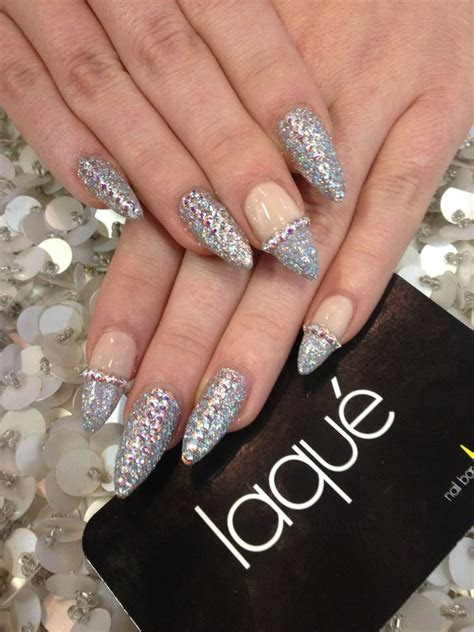 beautiful acrylic nails  regular polish