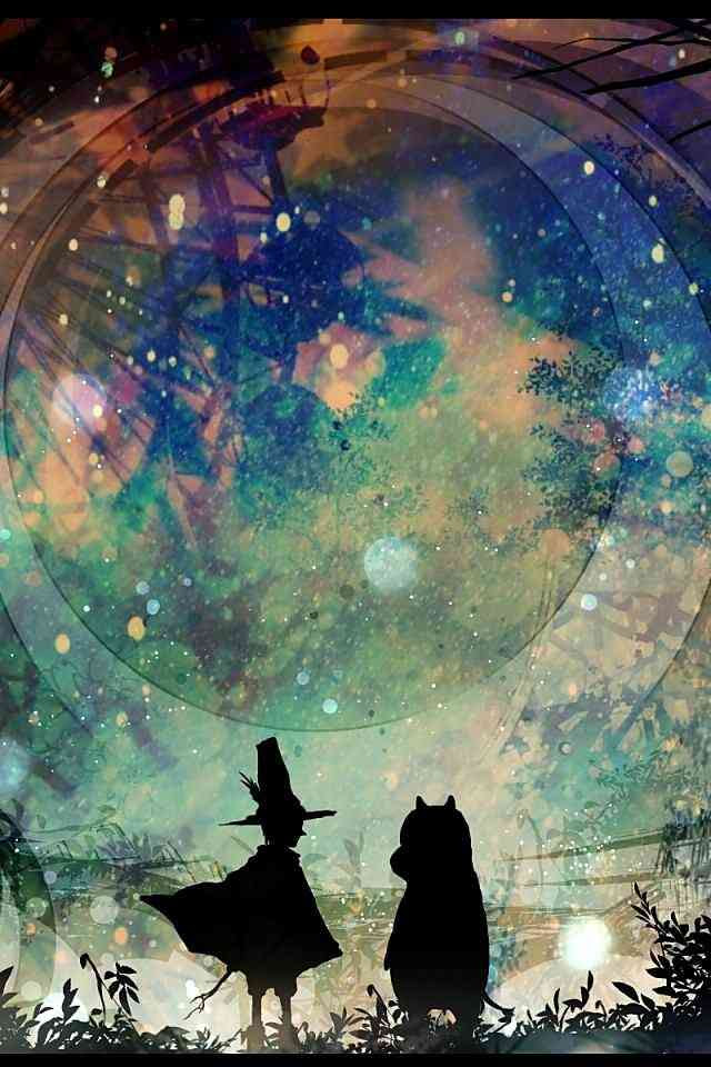 カラスの蒼い空 幻想的世界