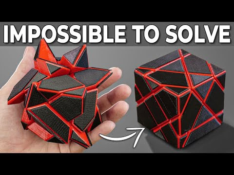 TRYING TO SOLVE A REALLY DIFFICULT RUBIK'S CUBE | Red Ghost Cube