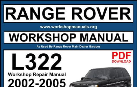 Read Online range rover l322 2004 repair service manual Read E-Book Online PDF