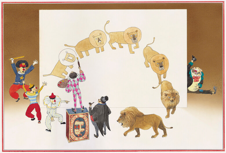 貴重な原画で味わう 繊細で数学的な 安野光雅のふしぎな絵本展 Swings