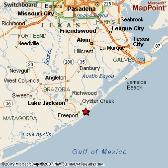 Surfside Beach Texas Map