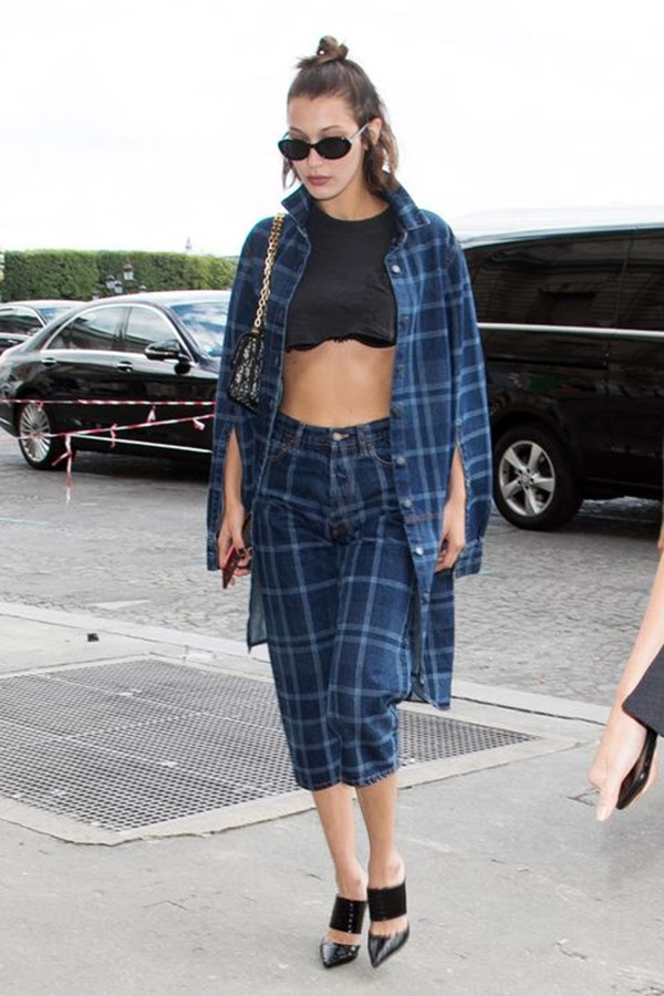 Bella Hadid Plaid Street Style For Your Inspiration ...