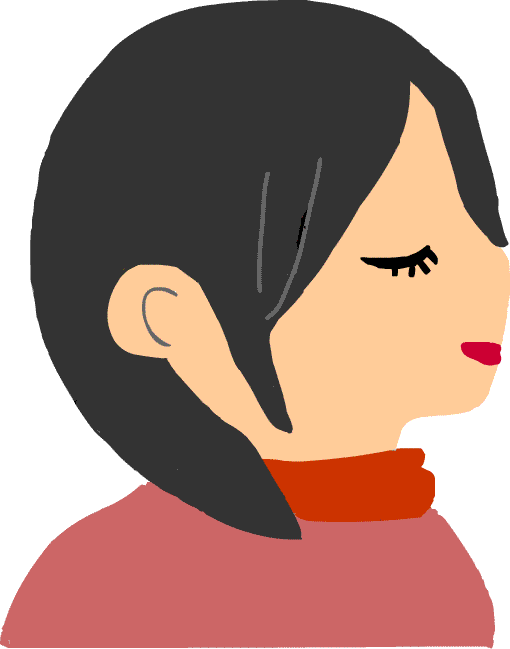 女性 横顔 イラスト 無料