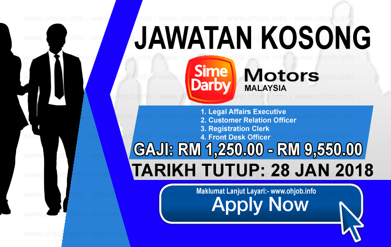 Jawatan Kerja Kosong Sime Darby Motors logo www.ohjob.info januari 2018