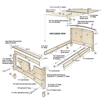Queen Size Bed Frame Plans