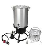Cajun Injector 30 Quart Propane Turkey Fryer with Seafood Boiler