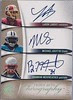 2007 UD SP Authentic Chirography Triple Laron Landry Michael Griffin & Brandon Meriweather Auto num25