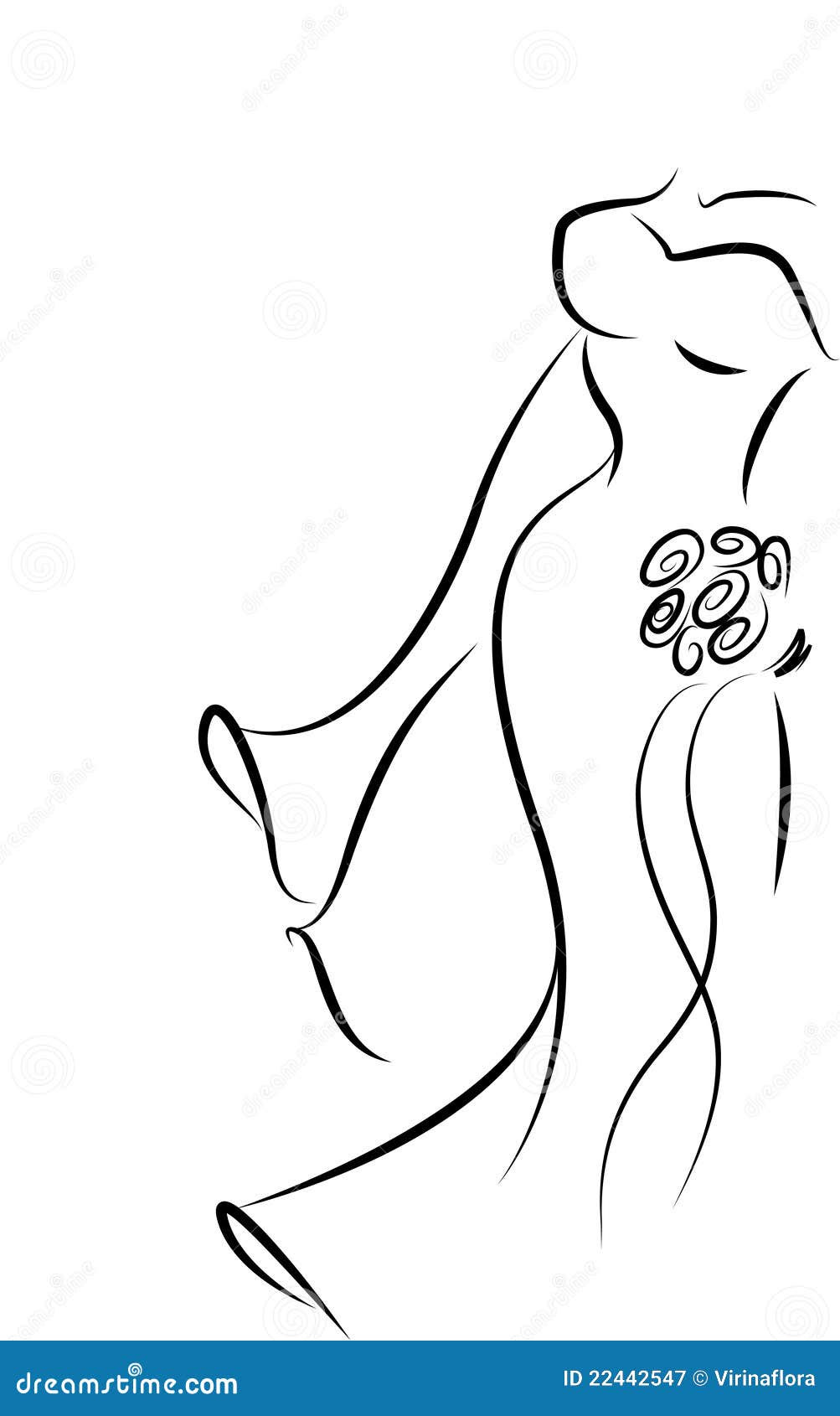 Free Free 342 Outline Wedding Dress Svg SVG PNG EPS DXF File